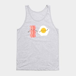 Cute and Kawaii Bacon and Eggs T-Shirt Tank Top